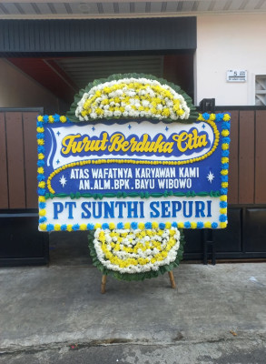 Papan Bunga Duka di Maliki Air
